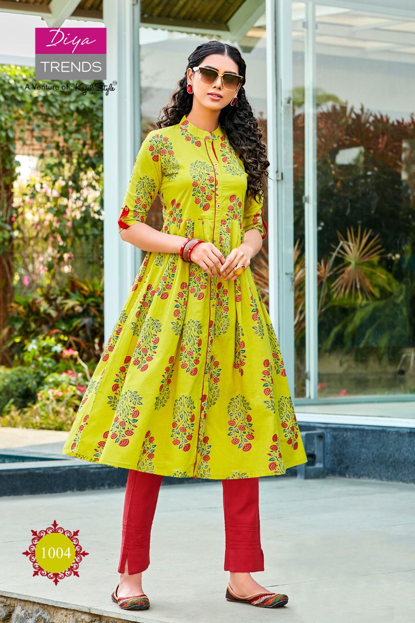 Diya Summer Beauty Latest Designer Anarkali  Kurti  collection